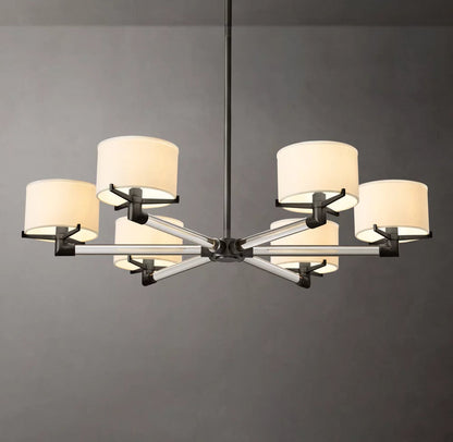 Lucent Arc Crystal Shade Chandelier