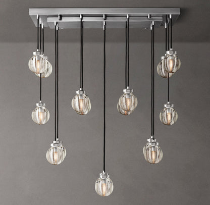 Lucent Crystal Orb Cascade Chandelier
