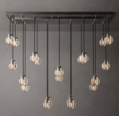 Lucienne Crystal Sphere Cascade Chandelier