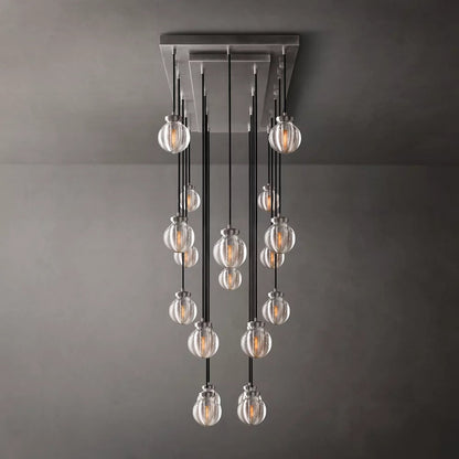Lucienne Crystal Sphere Cascade Chandelier