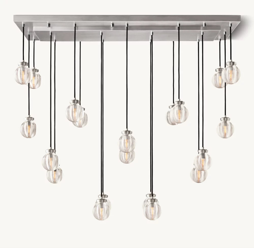 Lucienne Crystal Sphere Cascade Chandelier