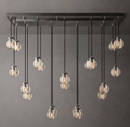 Lucienne Crystal Sphere Cascade Chandelier