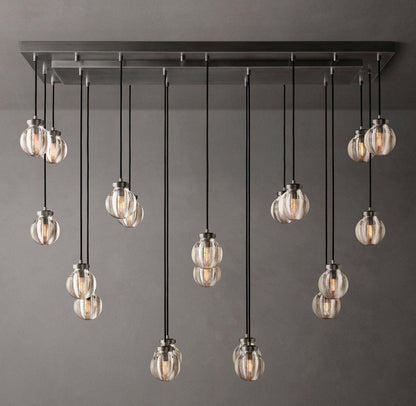 Lucienne Crystal Sphere Cascade Chandelier