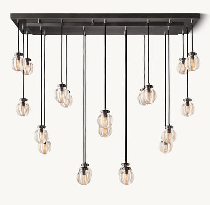 Lucienne Crystal Sphere Cascade Chandelier
