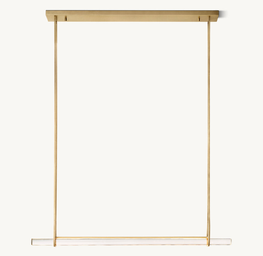 Luminara Crystal Bar LED Island Chandelier