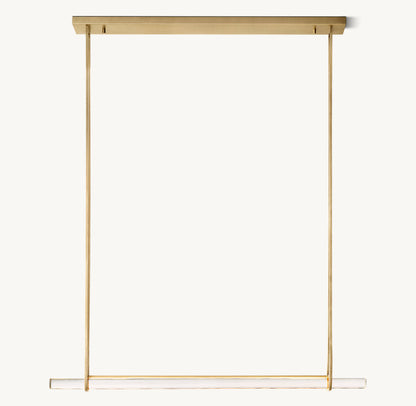 Luminara Crystal Bar LED Island Chandelier