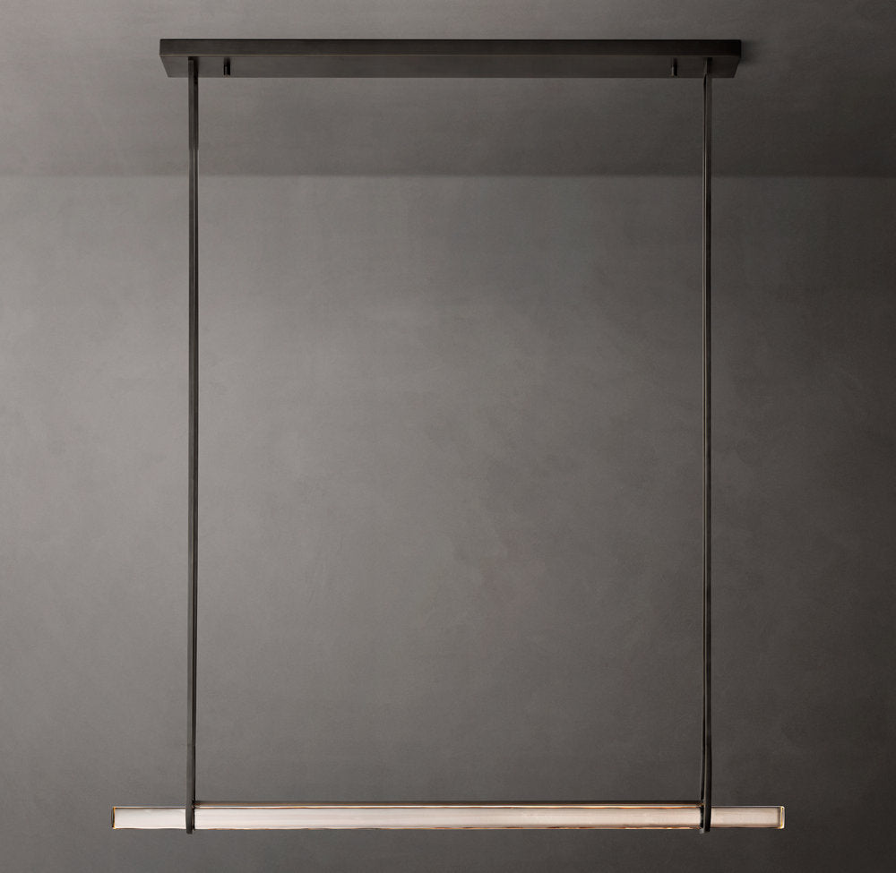 Luminara Crystal Bar LED Island Chandelier