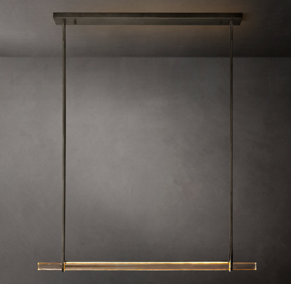 Luminara Crystal Bar LED Island Chandelier