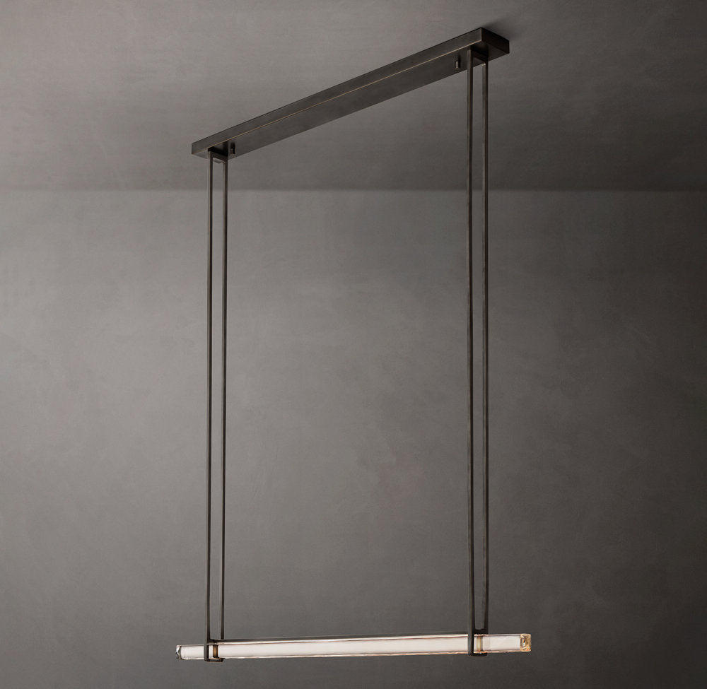 Luminara Crystal Bar LED Island Chandelier