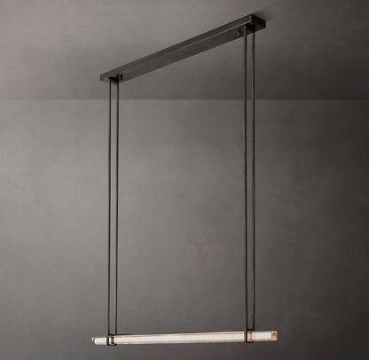 Luminara Crystal Bar LED Island Chandelier