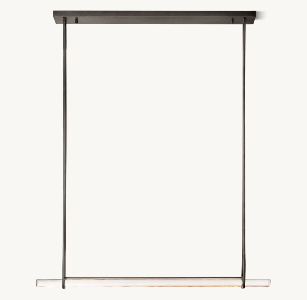 Luminara Crystal Bar LED Island Chandelier