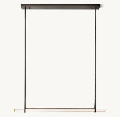Luminara Crystal Bar LED Island Chandelier