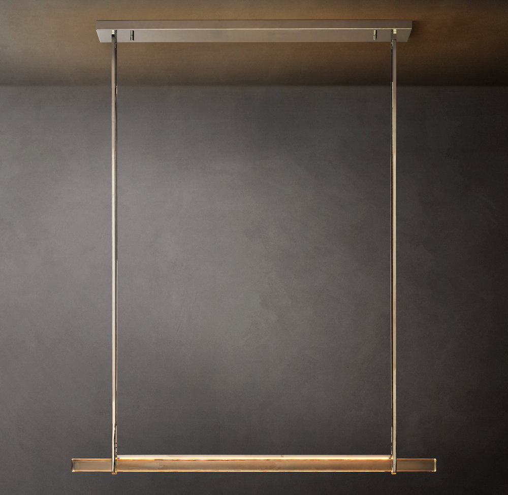 Luminara Crystal Bar LED Island Chandelier