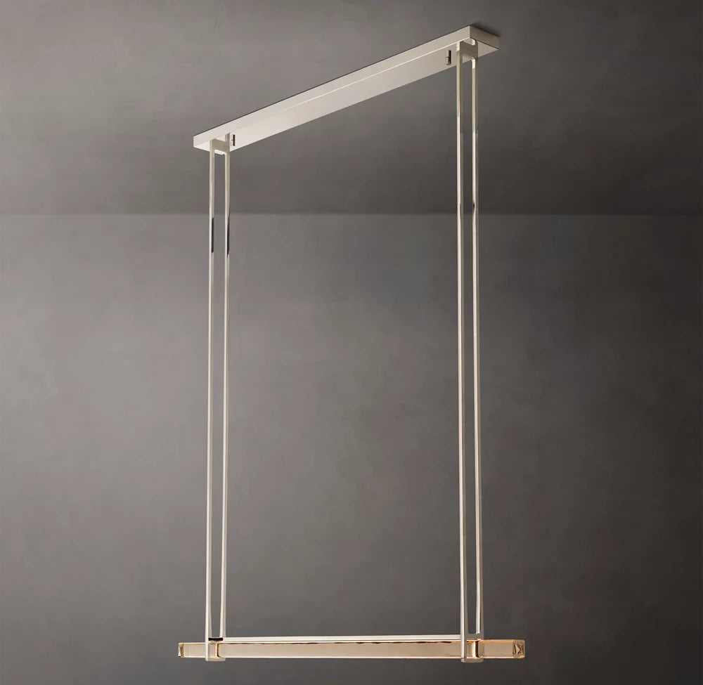Luminara Crystal Bar LED Island Chandelier