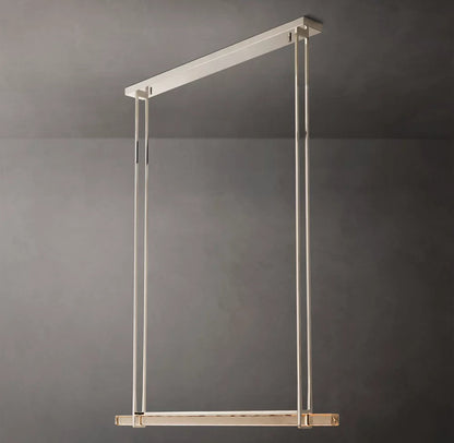 Luminara Crystal Bar LED Island Chandelier