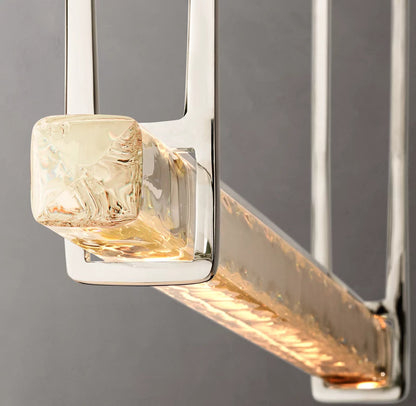 Luminara Crystal Bar LED Island Chandelier