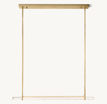 Luminara Crystal Bar LED Island Chandelier
