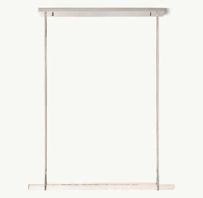 Luminara Crystal Bar LED Island Chandelier