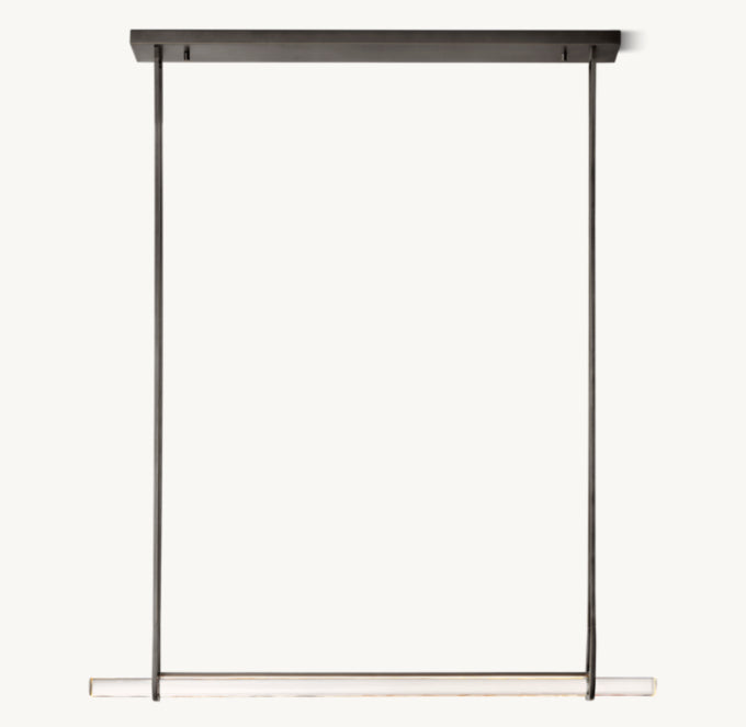 Luminara Crystal Bar LED Island Chandelier