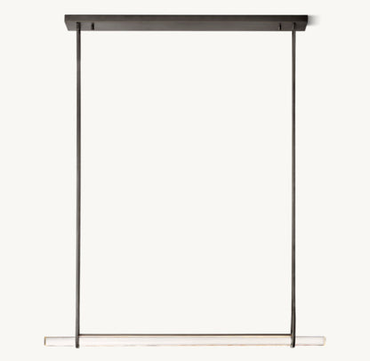 Luminara Crystal Bar LED Island Chandelier