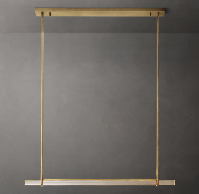 Luminara Crystal Bar LED Island Chandelier