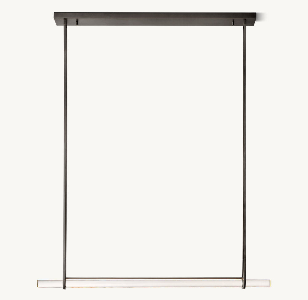 Luminara Crystal Bar LED Island Chandelier