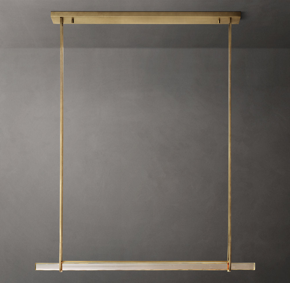Luminara Crystal Bar LED Island Chandelier