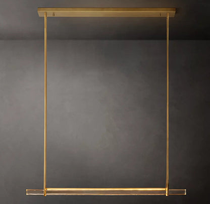 Luminara Crystal Bar LED Island Chandelier