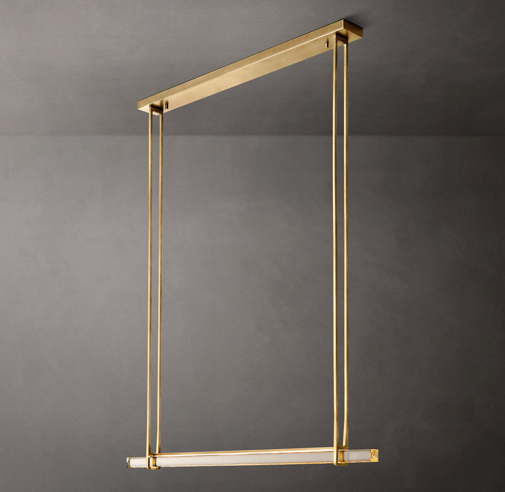 Luminara Crystal Bar LED Island Chandelier