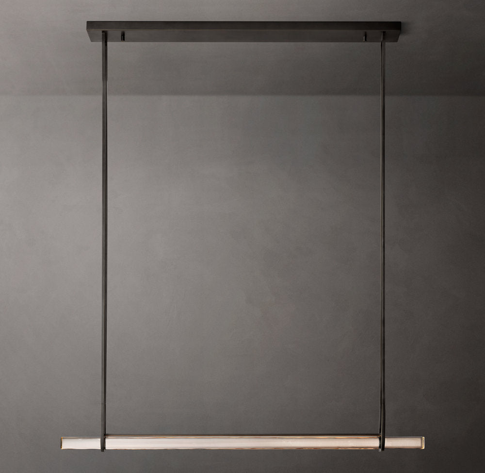 Luminara Crystal Bar LED Island Chandelier