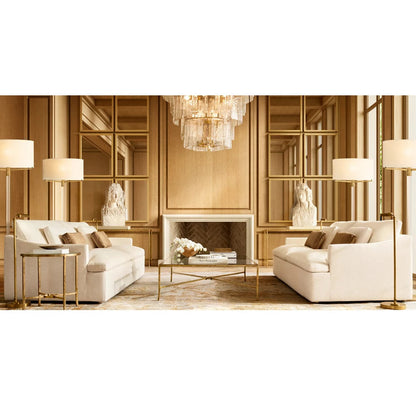Marcelline Rippled Glass Cascade Chandelier