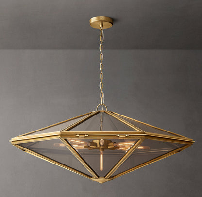 Maris Rope-Suspended Glass Chandelier