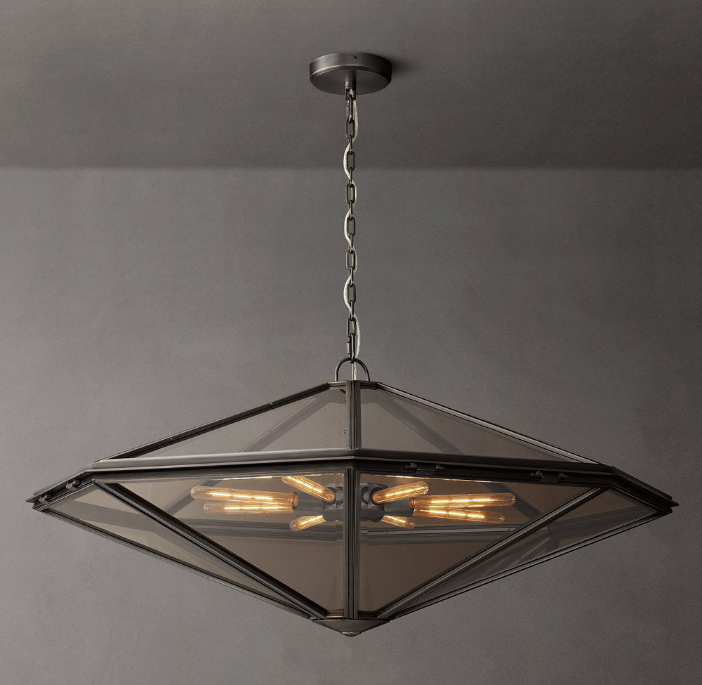 Maris Rope-Suspended Glass Chandelier