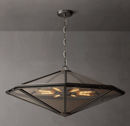 Maris Rope-Suspended Glass Chandelier