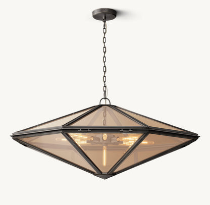 Maris Rope-Suspended Glass Chandelier