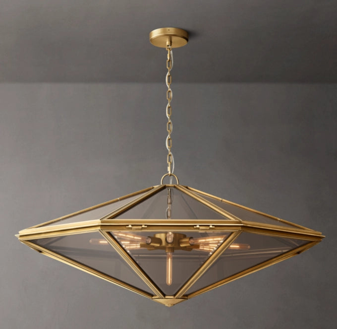 Maris Rope-Suspended Glass Chandelier