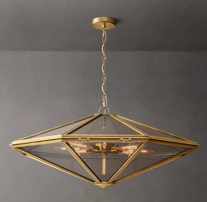 Maris Rope-Suspended Glass Chandelier