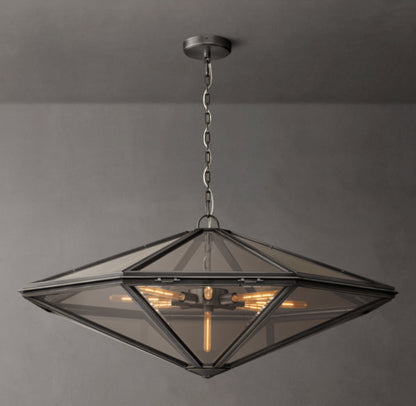 Maris Rope-Suspended Glass Chandelier