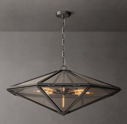 Maris Rope-Suspended Glass Chandelier
