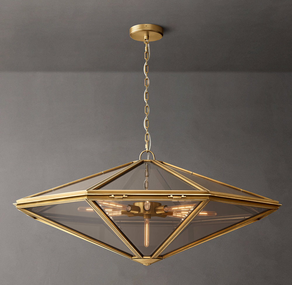 Maris Rope-Suspended Glass Chandelier