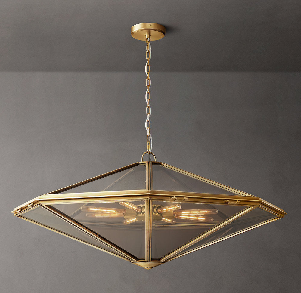 Maris Rope-Suspended Glass Chandelier