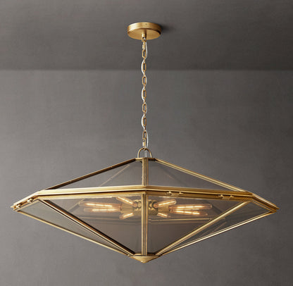 Maris Rope-Suspended Glass Chandelier
