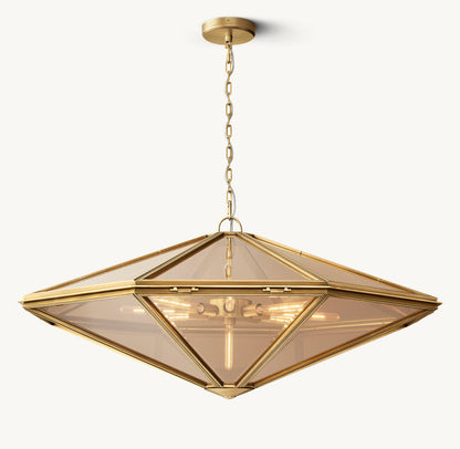 Maris Rope-Suspended Glass Chandelier