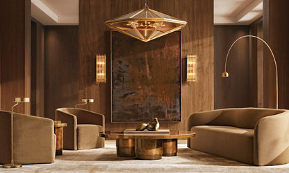 Maris Rope-Suspended Glass Chandelier