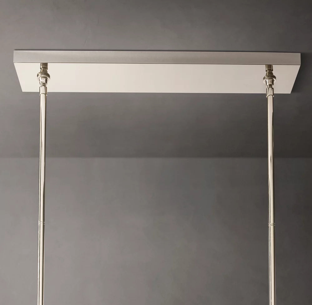 Meridian Twin-Row Crystal Island Chandelier