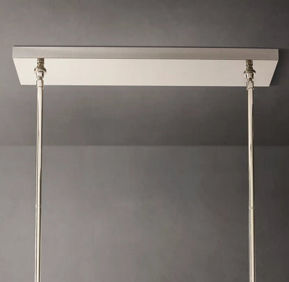 Meridian Twin-Row Crystal Island Chandelier