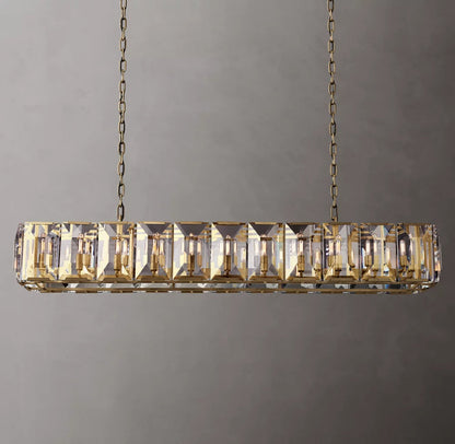 Monarch Crystal Prism Rectangular Chandelier