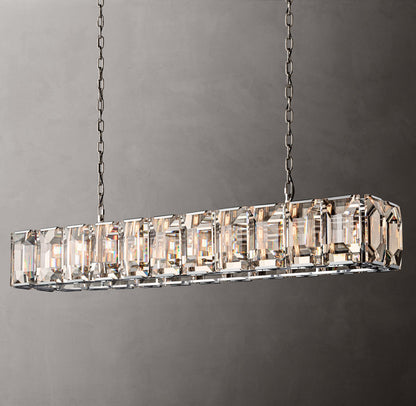 Monarch Crystal Prism Rectangular Chandelier