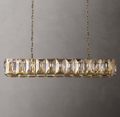 Monarch Crystal Prism Rectangular Chandelier