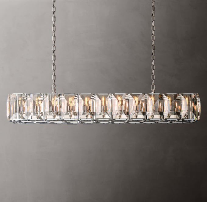Monarch Crystal Prism Rectangular Chandelier